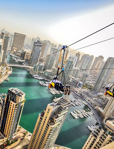 Xline Zipline Dubai Marina